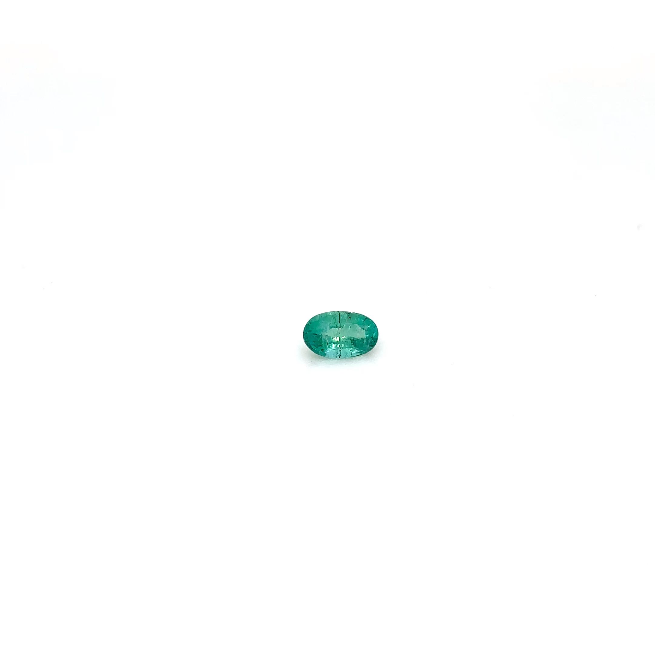 0.37 Carat Oval Emerald