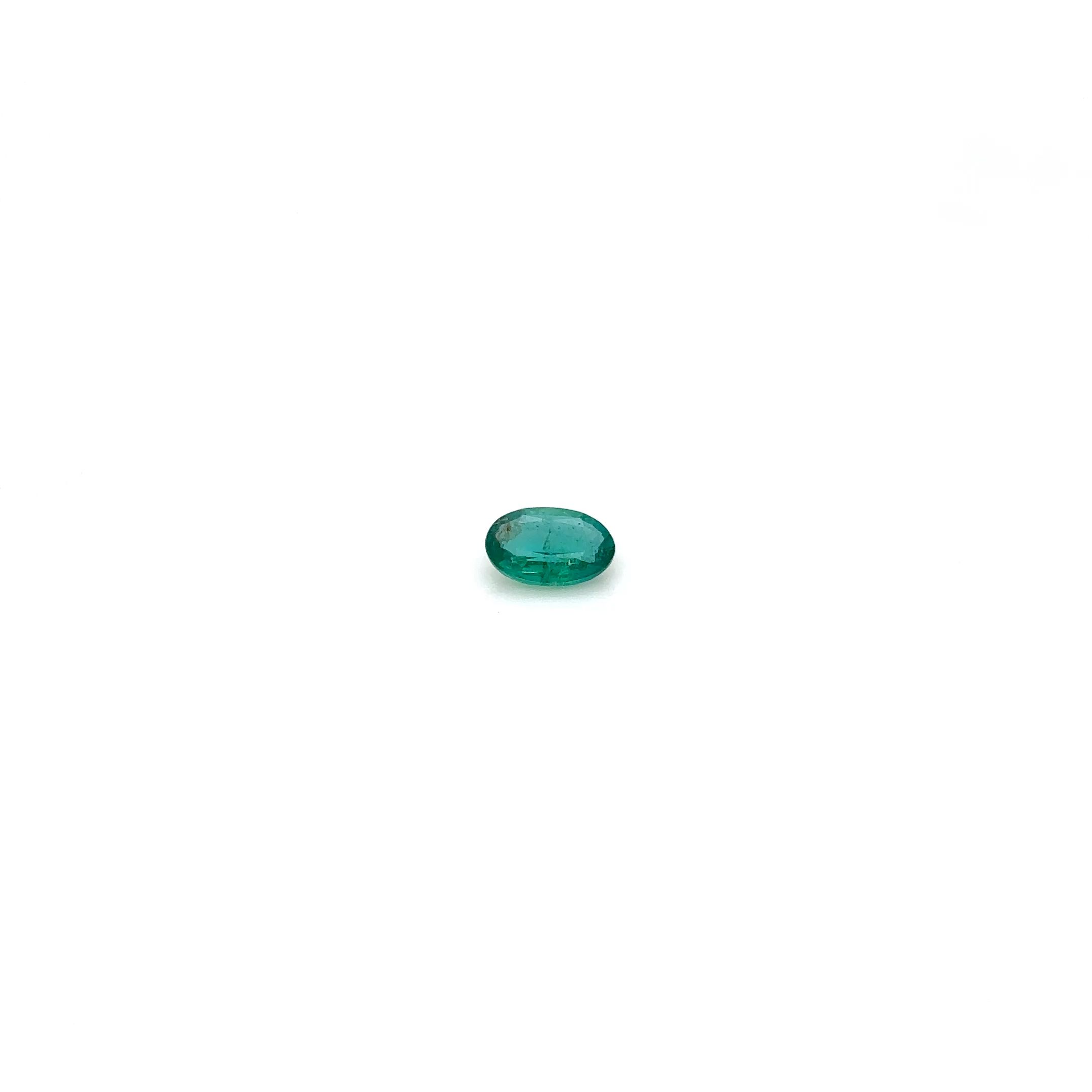 0.42 Carat Oval Emerald