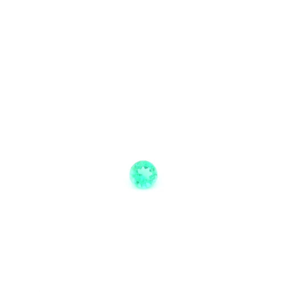 0.13 Carat Round Emerald