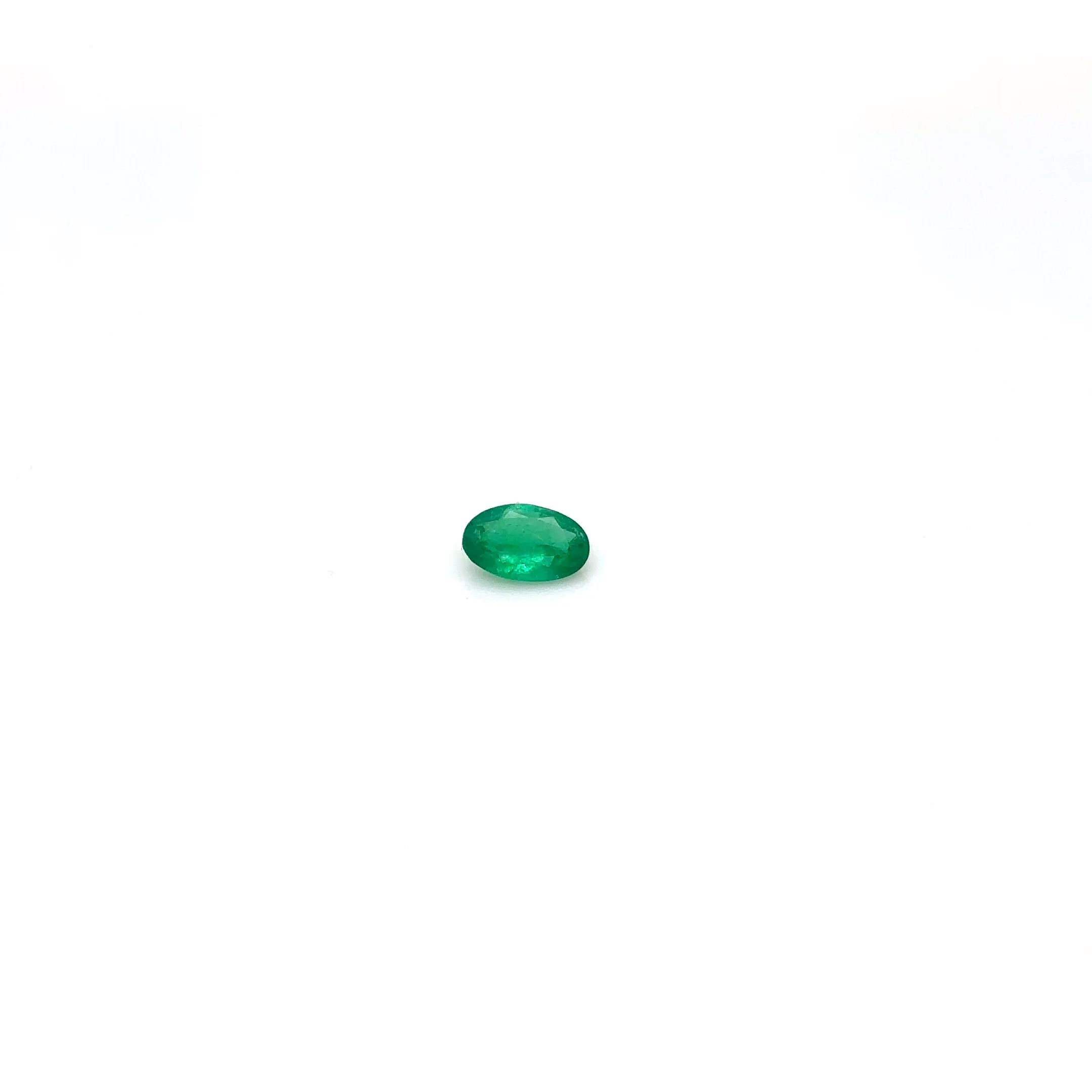 0.32 Carat Oval Emerald