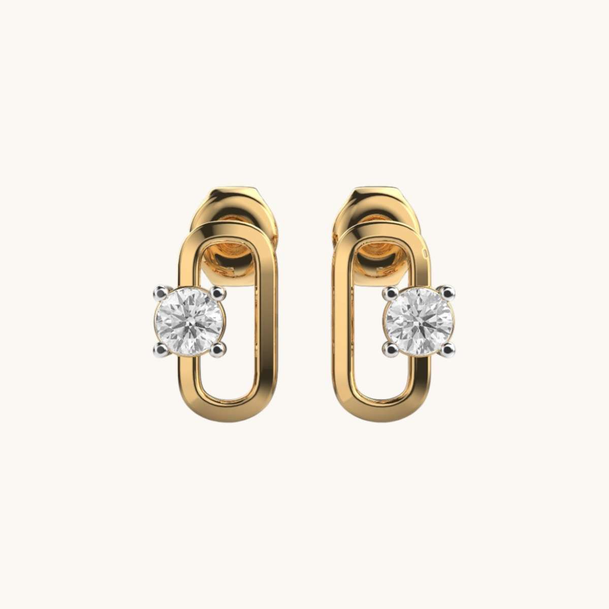 Glow Twinkle Diamond Ear Studs-0