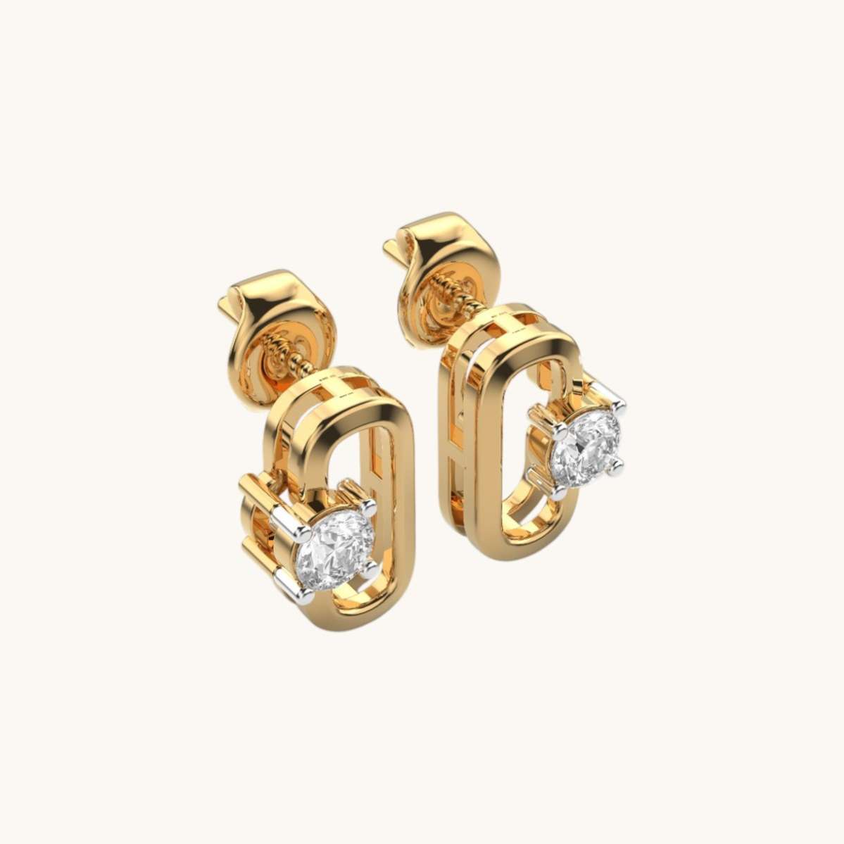 Glow Twinkle Diamond Ear Studs-2