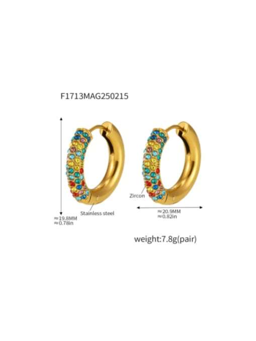 Cubic Zirconia Geometric Earrings-1