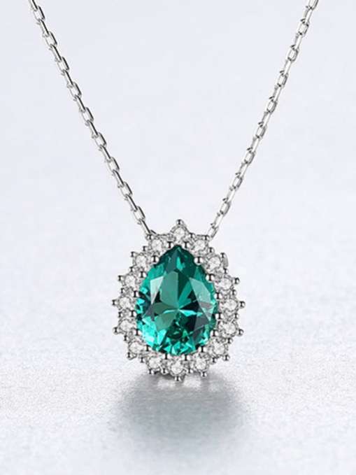 CZ Luxury Water-drop Necklace-0