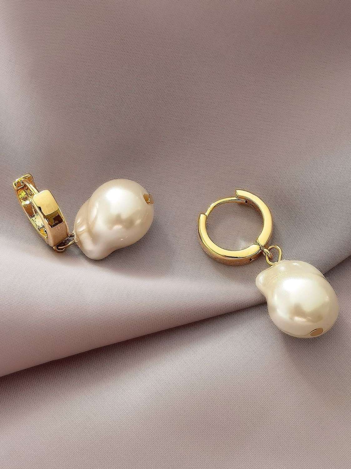 Freshwater Pearl Drop Earrings-1