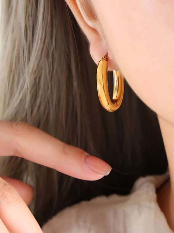 Geometric Hoop earring-1