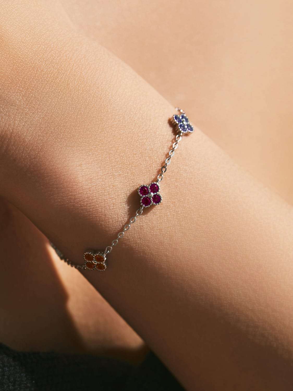 Floral Link Bracelet-1