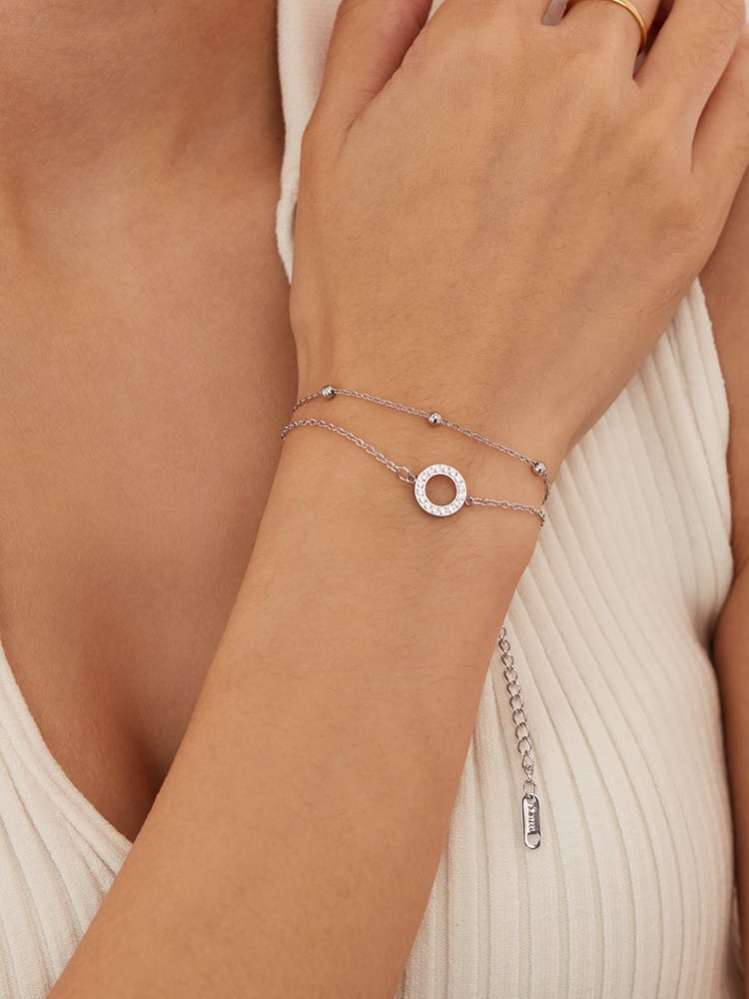 Titanium Steel Minimalist Strand Bracelet-2