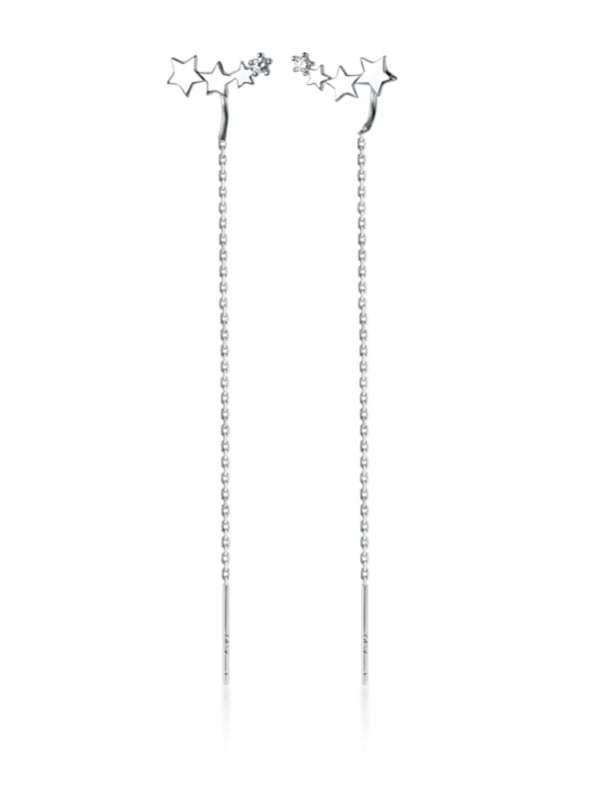 925 Sterling Silver Tassel Earring-1