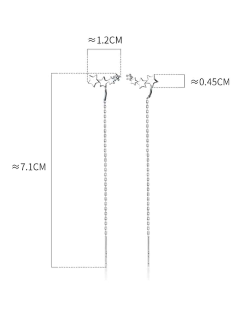 925 Sterling Silver Tassel Earring-2