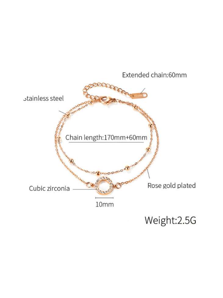 Titanium Steel Minimalist Strand Bracelet-1