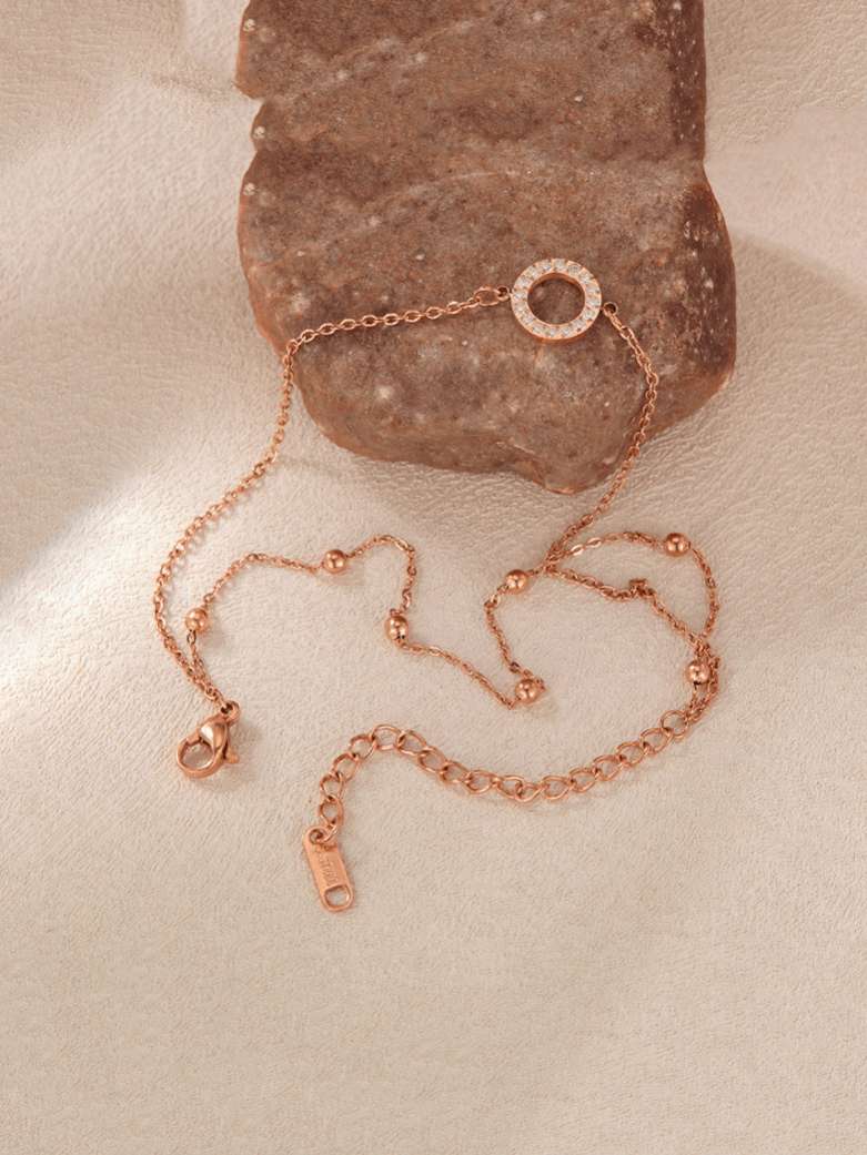 Titanium Steel Minimalist Strand Bracelet-0