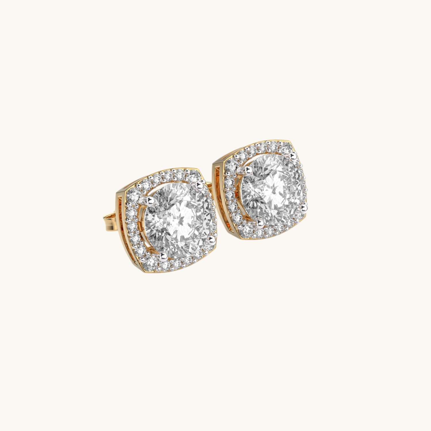 Grace Charming Quads Diamond Studs-3